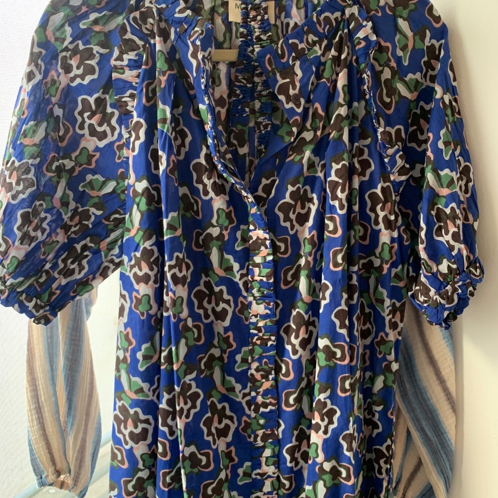 Mirth Caftans Somerset Dress in Lapis Wildflower - Never Worn - Small - Picture 3 of 4